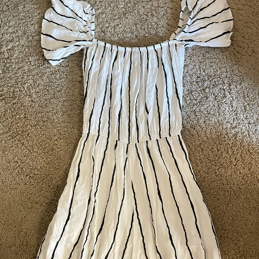 H&M Flowy Black and White Romper